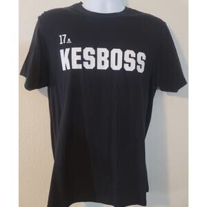 Black Anaheim Ducks # 17 Kesboss Graphic Men's Shirt Large Short Sleeves